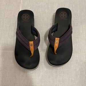 Tory Burch wedge flip flops